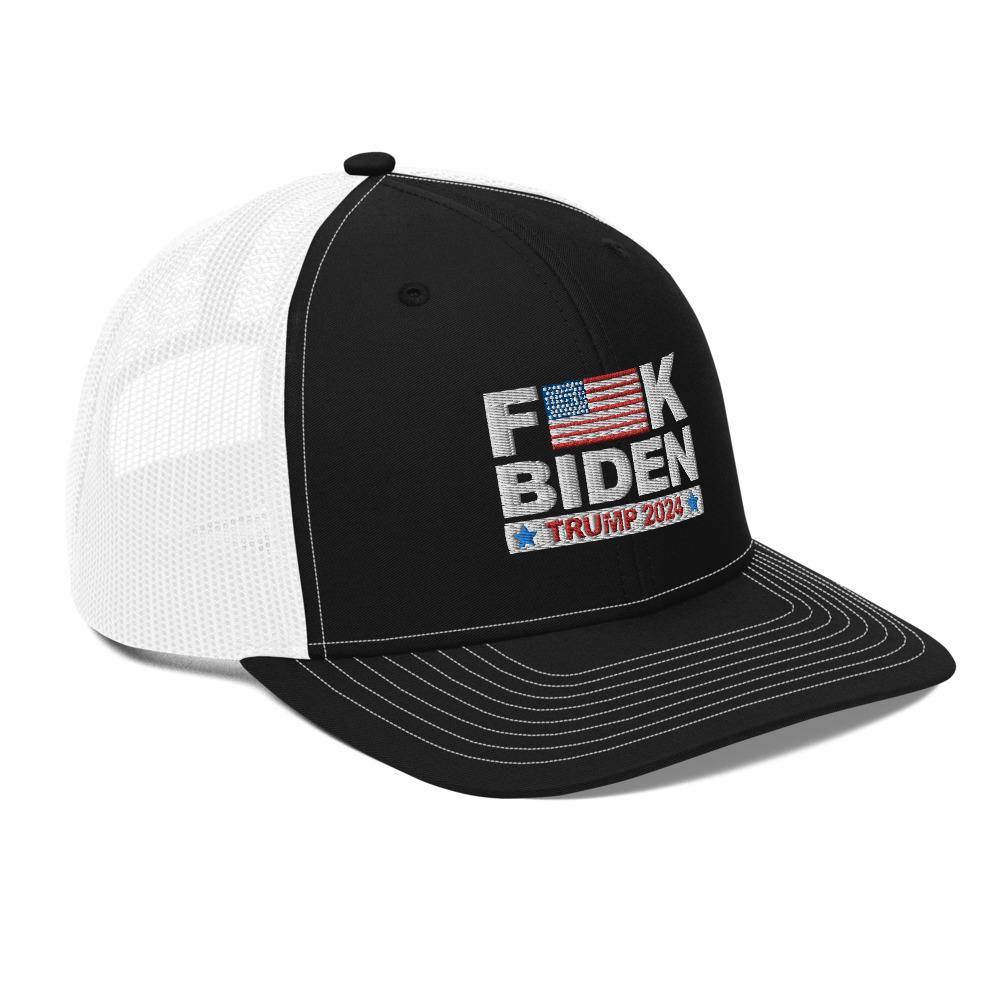 Trump 2024 F Biden Embroidered Trucker Cap - Trump Save America Store 2024
