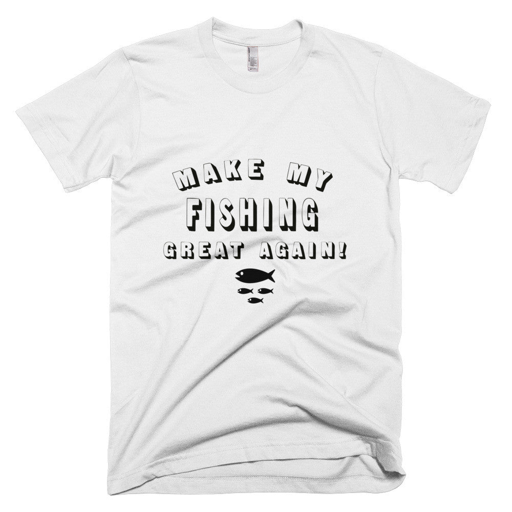 Make My Fishing Great Again! Donald Trump sleeve men's t-shirt